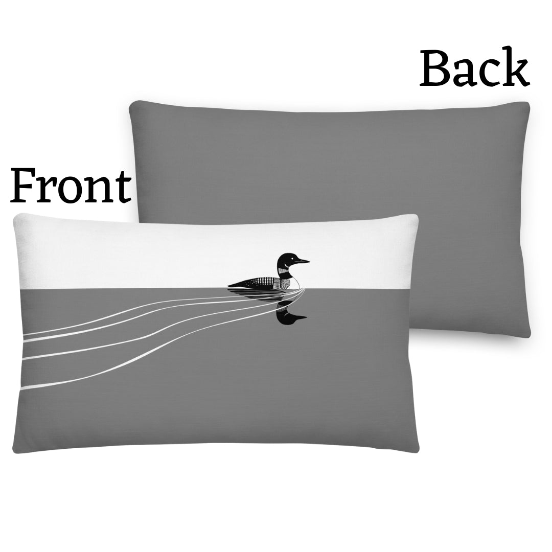 Loon Premium Throw Pillow