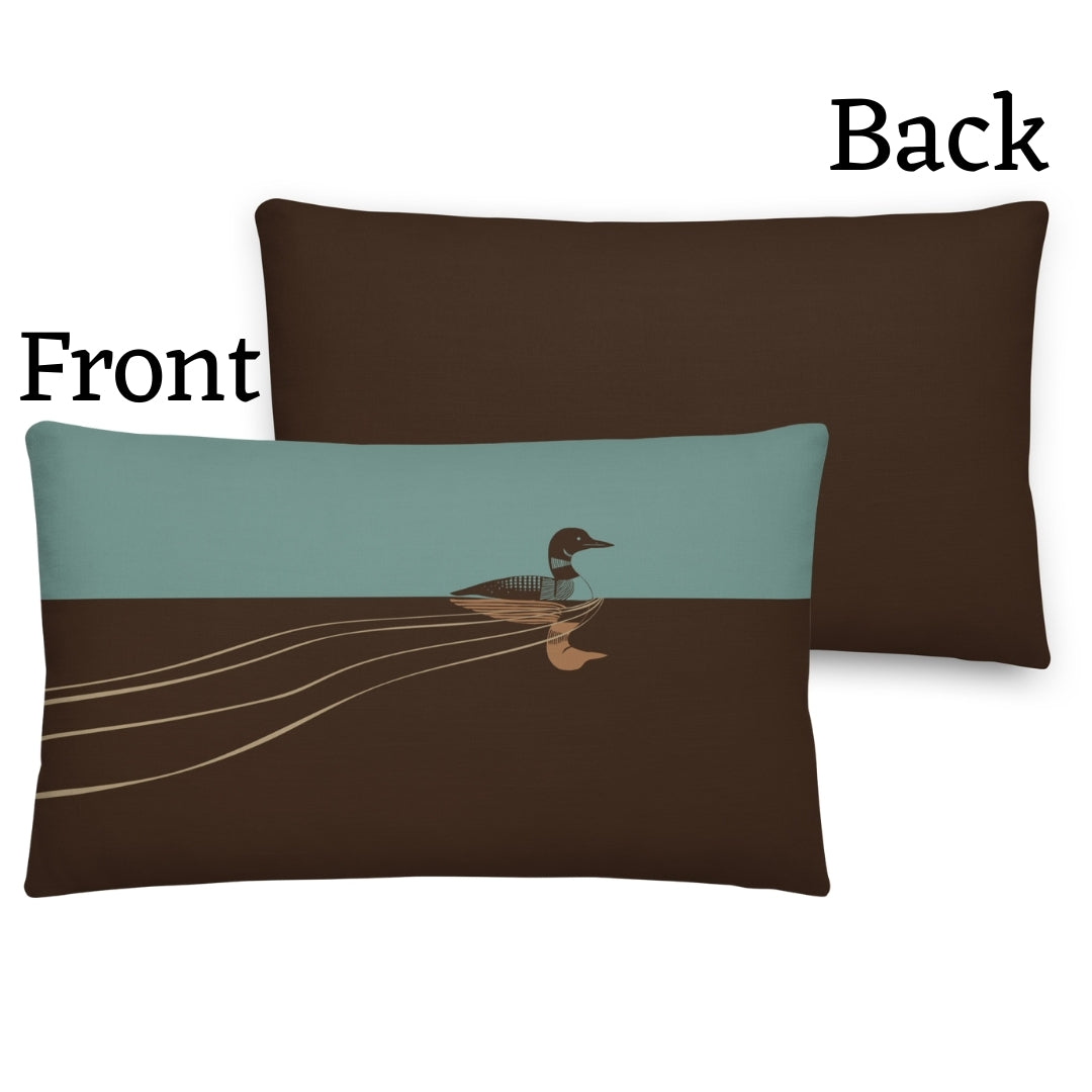 Loon Premium Throw Pillow