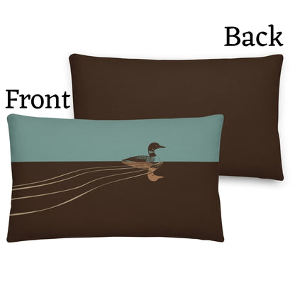 Loon Premium Throw Pillow