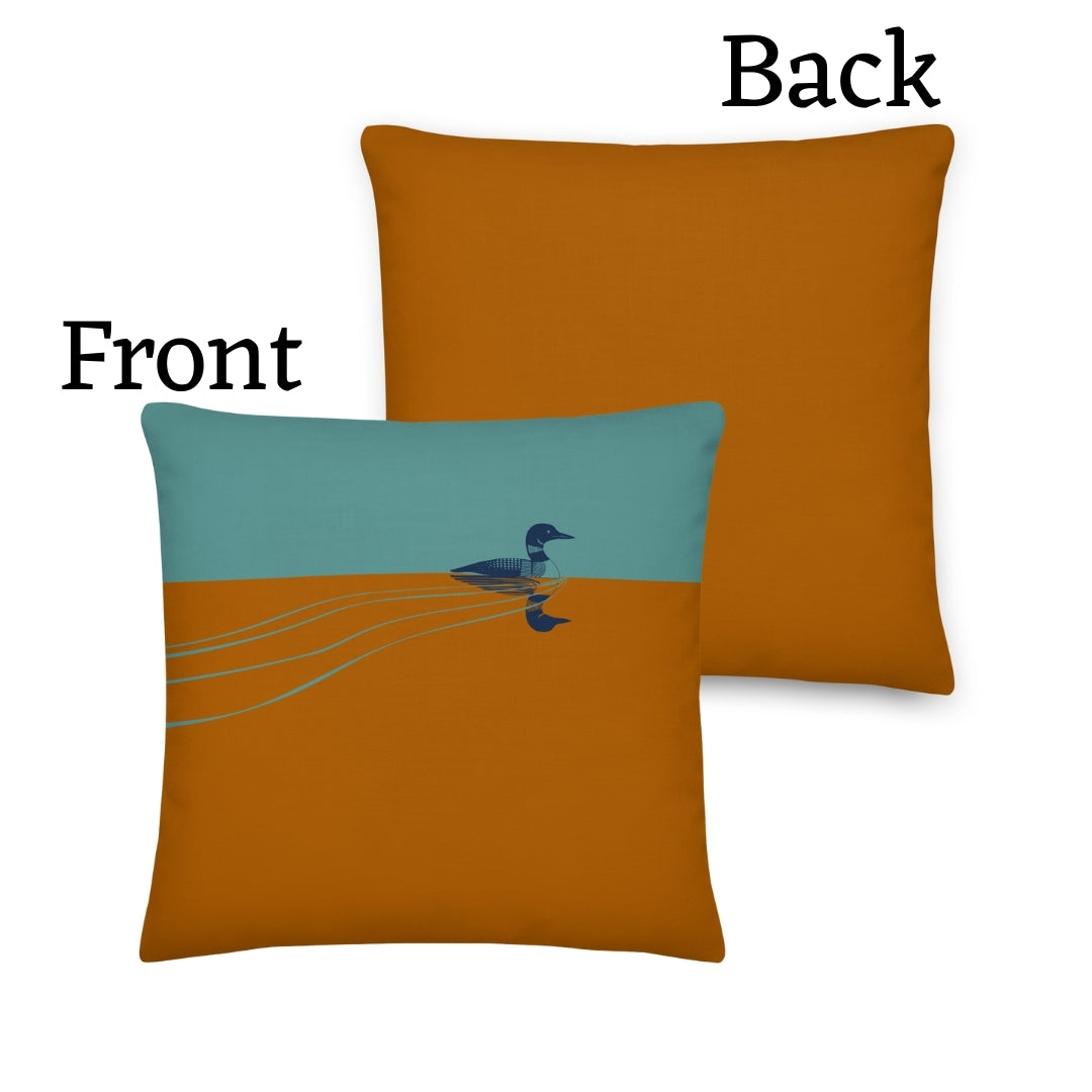 Loon Premium Throw Pillow