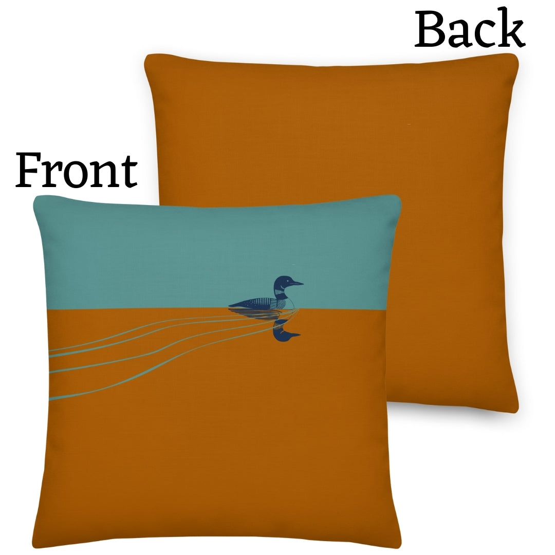Loon Premium Throw Pillow