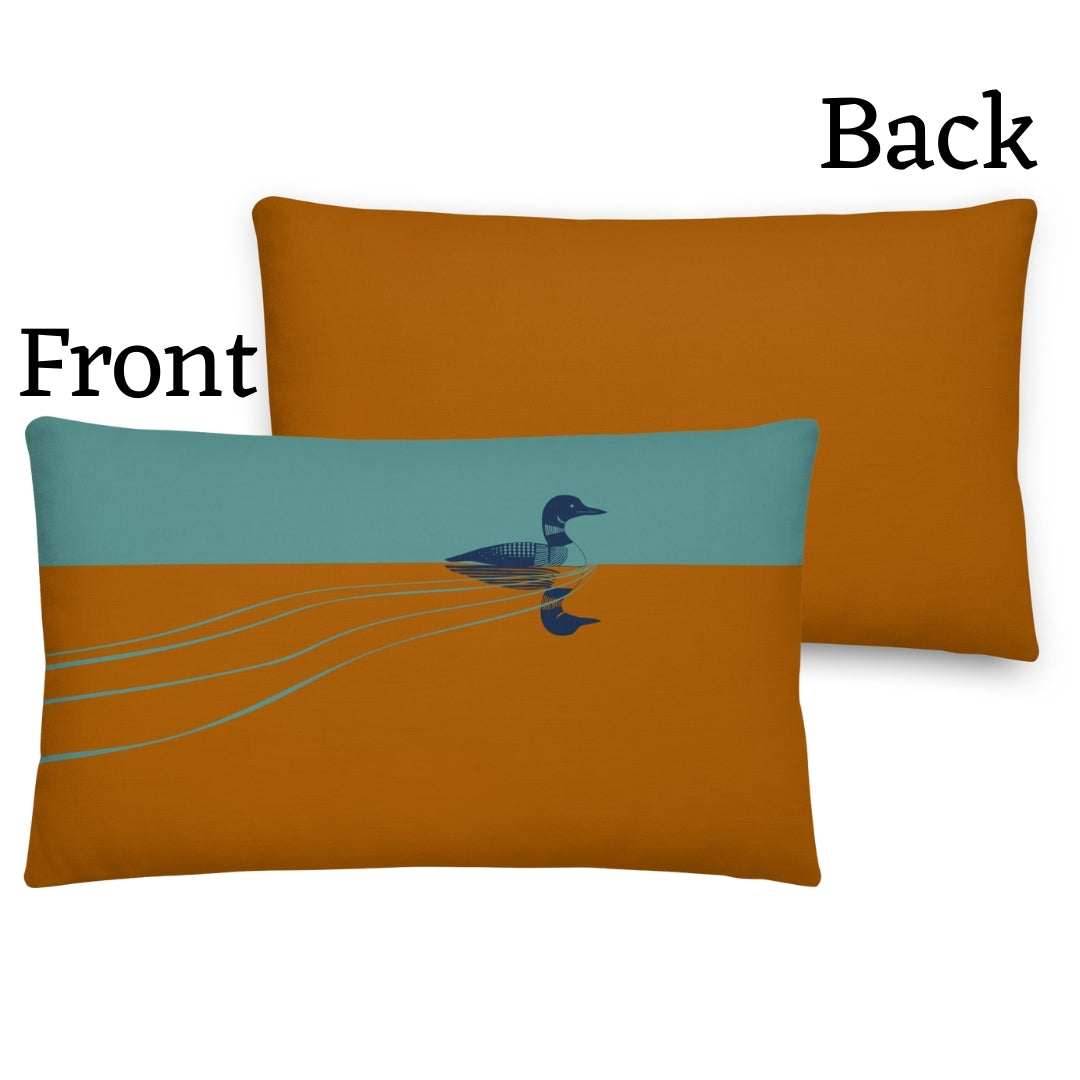 Loon Premium Throw Pillow
