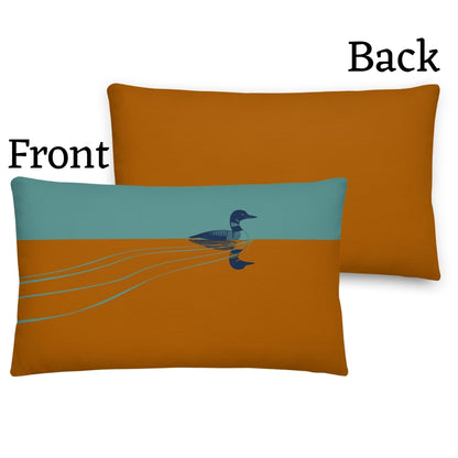 Loon Premium Throw Pillow