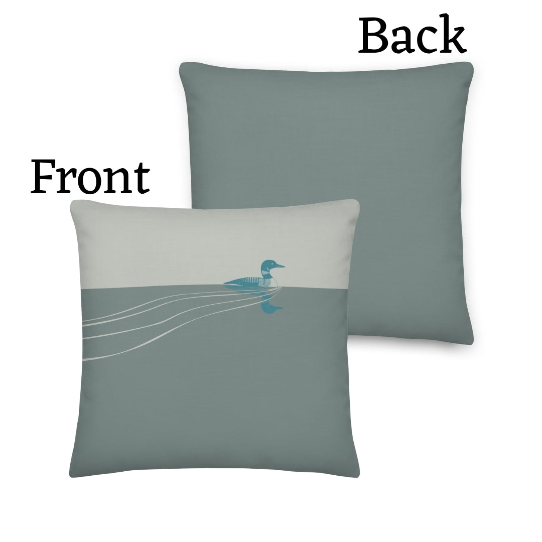 Loon Premium Throw Pillow