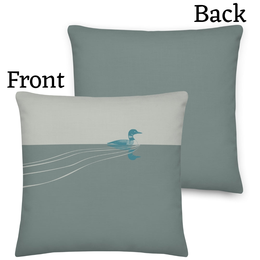 Loon Premium Throw Pillow