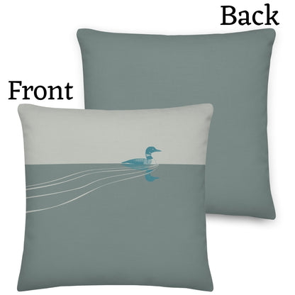 Loon Premium Throw Pillow