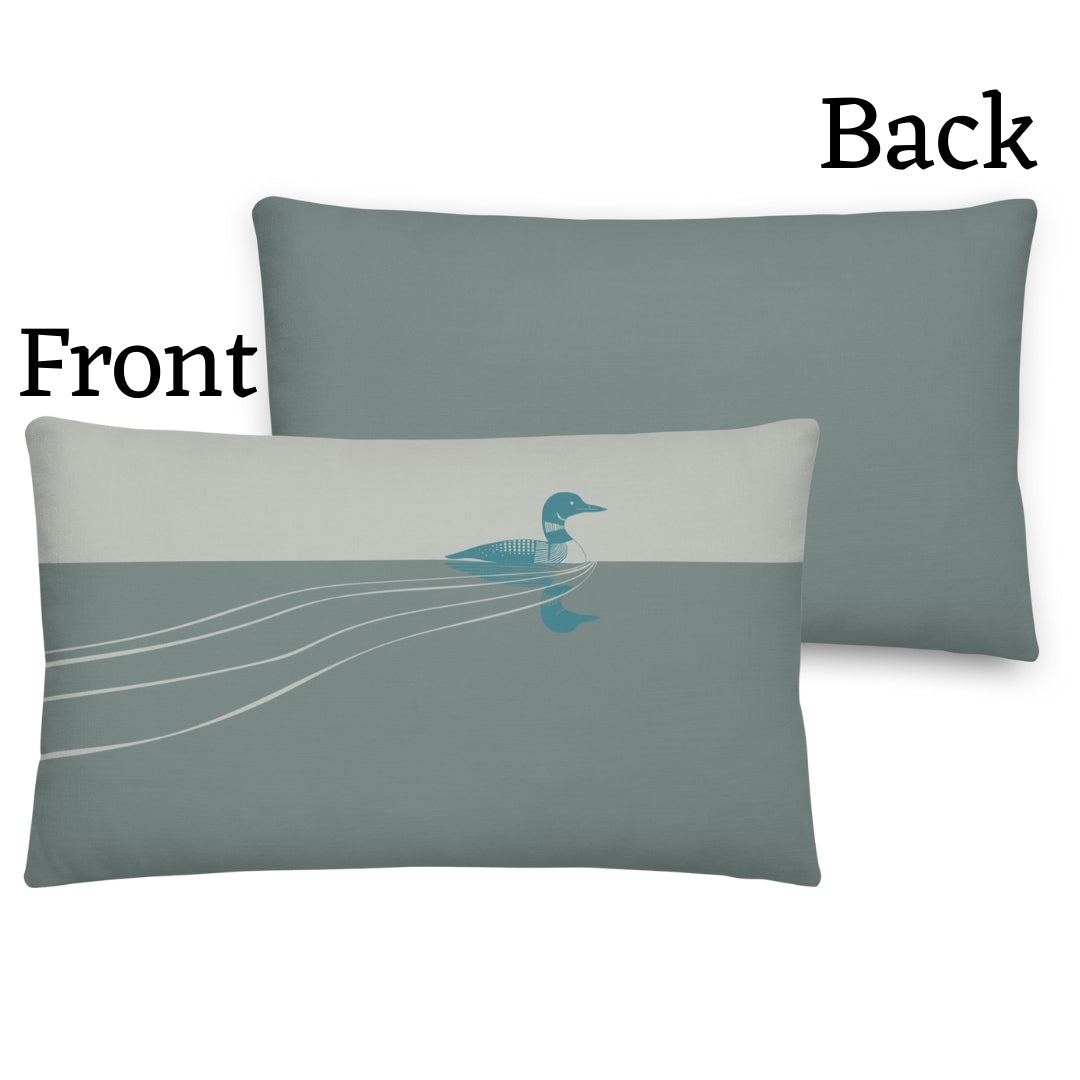 Loon Premium Throw Pillow