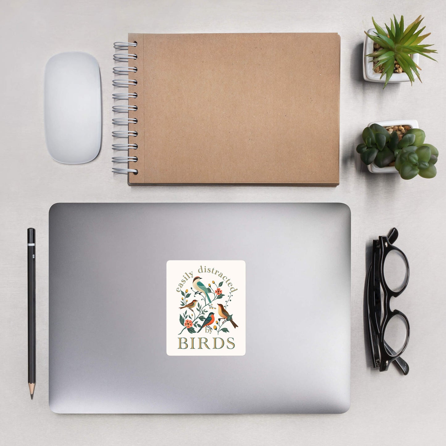 Easily Distracted By Birds Sticker